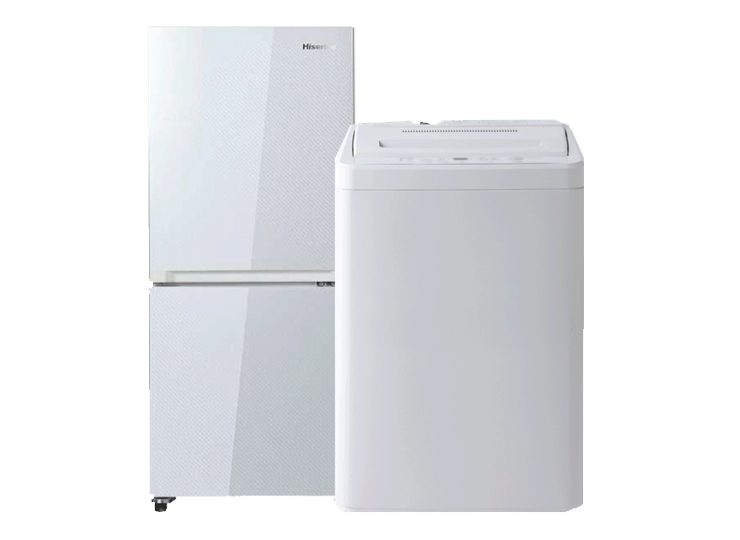 家電2点セット（冷蔵庫・全自動洗濯機）生活家電 - 冷蔵庫
